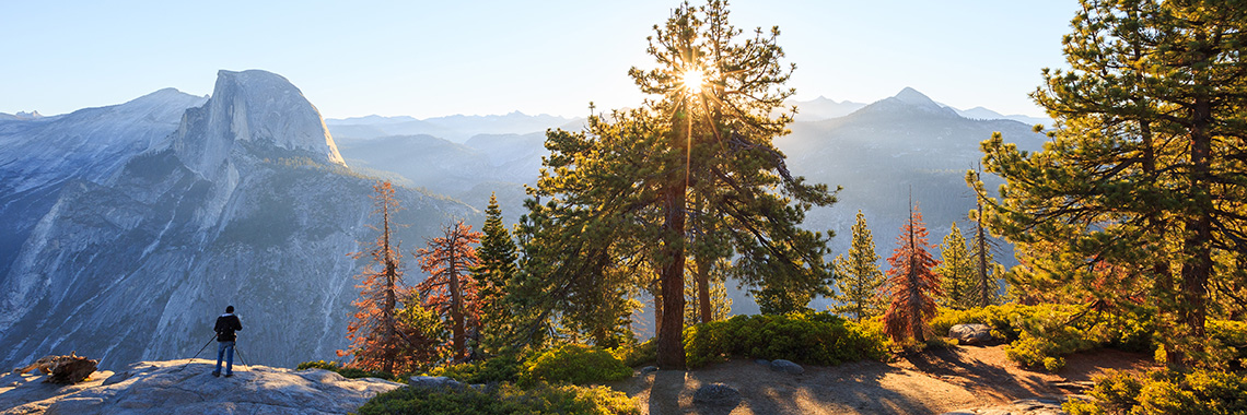 Glacier Point View of Half Dome in Yosemite National Park